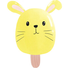 Vector set of animal shaped ice cream.