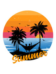 Outdoor summer adventure t-shirt design vector