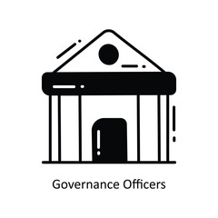 Governance Officers doodle Icon Design illustration. Networking Symbol on White background EPS 10 File