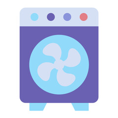 Vector Design Electric Fan Icon Style
