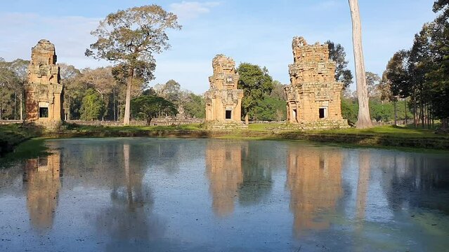 Cambodia. The Prasat Suor Prat. Siem Reap province.