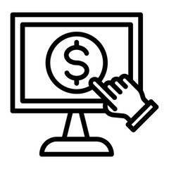 Online Payment Icon Design 
