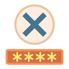 Vector Design Denial Icon Style