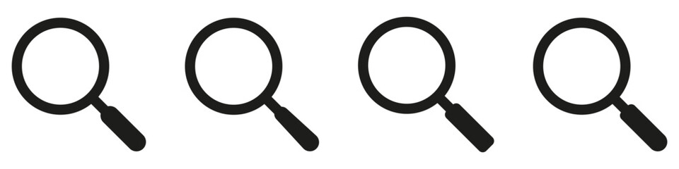 Magnifying glass icon. Search simbol.