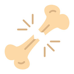 Vector Design Broken Bone Icon Style