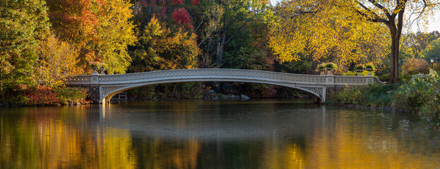 Bow bridge in late autumn
