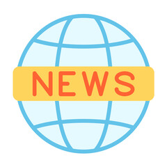 Vector Design Global News Icon Style