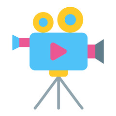 Vector Design Video Camera Icon Style