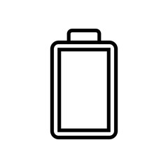 Battery line icon vector