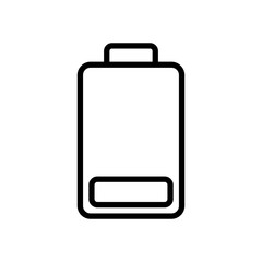 Battery line icon vector