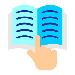 Study Hand Icon Style