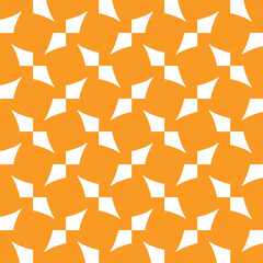 triangle spear shape with orange background abstract seamless pattern