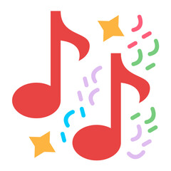 Musical Notes Icon Style