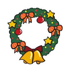 christmas wreath illustration