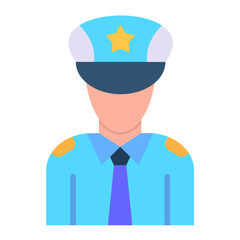 Police Officer Icon Style