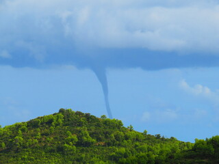 Tornado über der Adria bei Korcula Kroatien