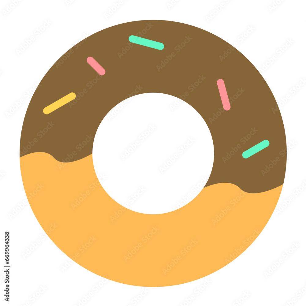 Poster donut icon style