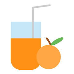 Orange Juice Icon Style