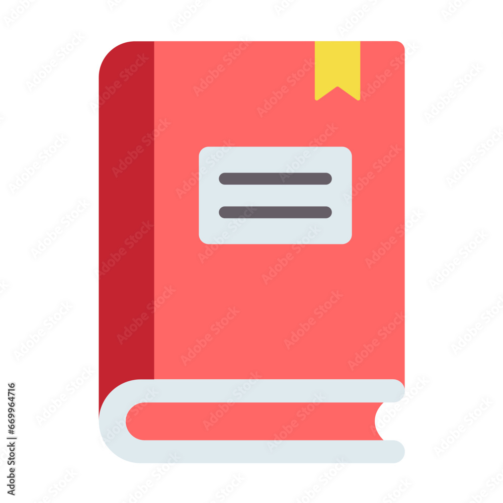 Sticker book icon style