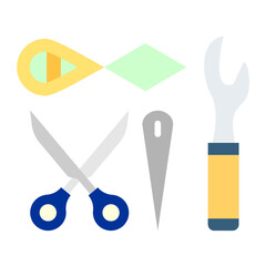 Sewing Tool Icon Style
