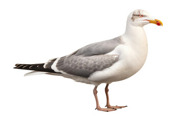 Notable Features of California Gulls on transparent background