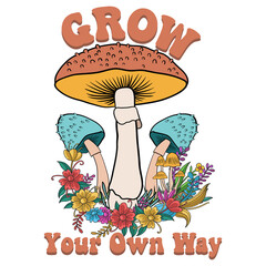grow your own way retro design