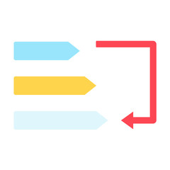 Obraz premium Low Priority Icon Style