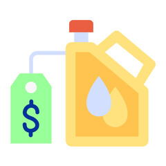 Oil Price Icon Style