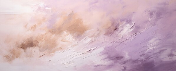a purple white and beige background with a paint brush, delicate washes, organic stone carvings, polished concrete, trace monotone, soft, blended colors, chalk, light purple and light beige - obrazy, fototapety, plakaty