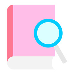 Find Book Icon Style