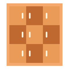 Library Locker Icon Style