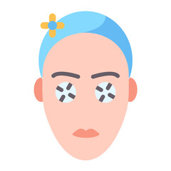 Face Mask Icon Style