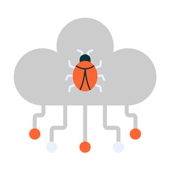 Infected Cloud Icon Style