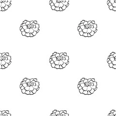 marigold pattern, seamless pattern of flowers and plants, vector print for fabric, paper, wallpaper.