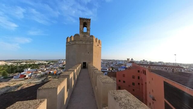 Espantaperros Tower in the Arab Alcazaba of Badajoz.
