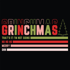 Fototapeta na wymiar Vintage Grincmas t-shirt design ,funny santas design,christmas design