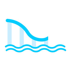 Water Slide Icon Style