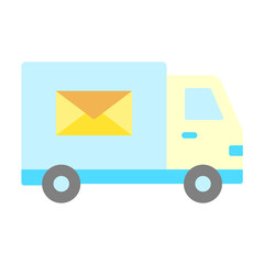 Mail Truck Icon Style