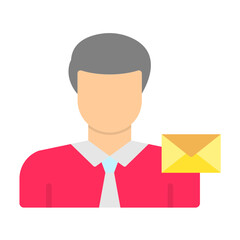 Post Office Clerk Male Icon Style