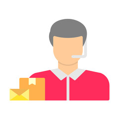 Post Office Customer Service Icon Style
