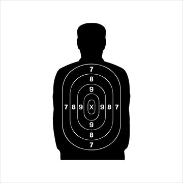 Illustration vector graphics of target shooting icon