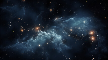 Space background with stars and galaxy