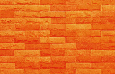 Orange brick wall texture with vintage style pattern for background and design art work.