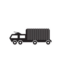 army truck icon, vector best flat icon.