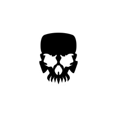 Cool skull logo. Skull vector illustration.