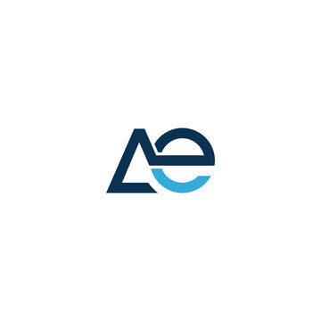 modern letter AE logo design vector illustration