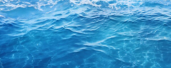 Obraz premium Fresh blue water background texture Generative AI