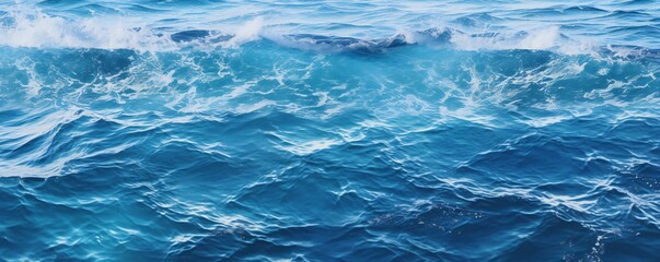 Obraz premium Fresh blue water background texture Generative AI