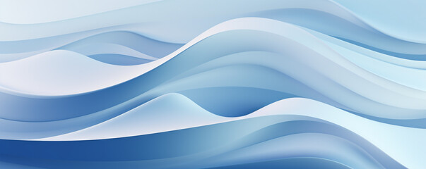 illustration of abstract blue waves background. Created with Generative AI