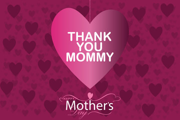 Happy Mother's Day. banner, Greeting card, poster